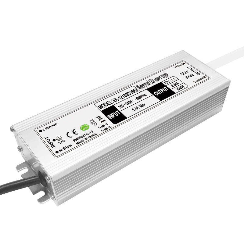 100W స్థిరమైన వోల్టేజ్ జలనిరోధిత LED డ్రైవర్