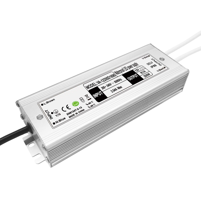 200W స్థిరమైన వోల్టేజ్ జలనిరోధిత LED డ్రైవర్