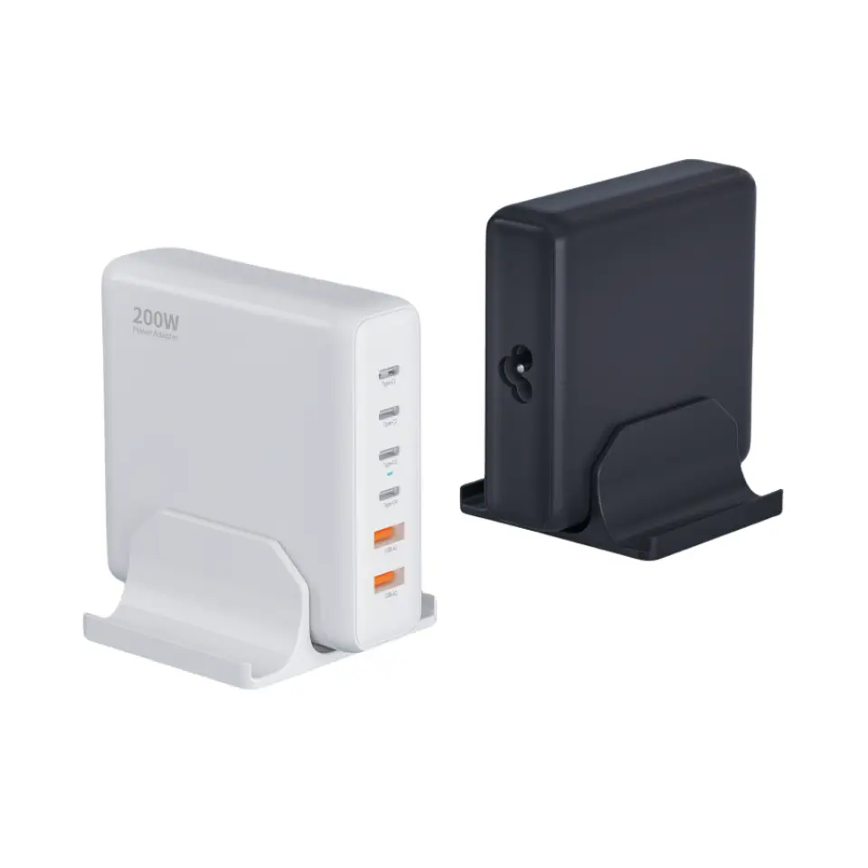 6 టైప్ C పోర్ట్‌తో 200W డెస్క్‌టాప్ PD ఛార్జర్