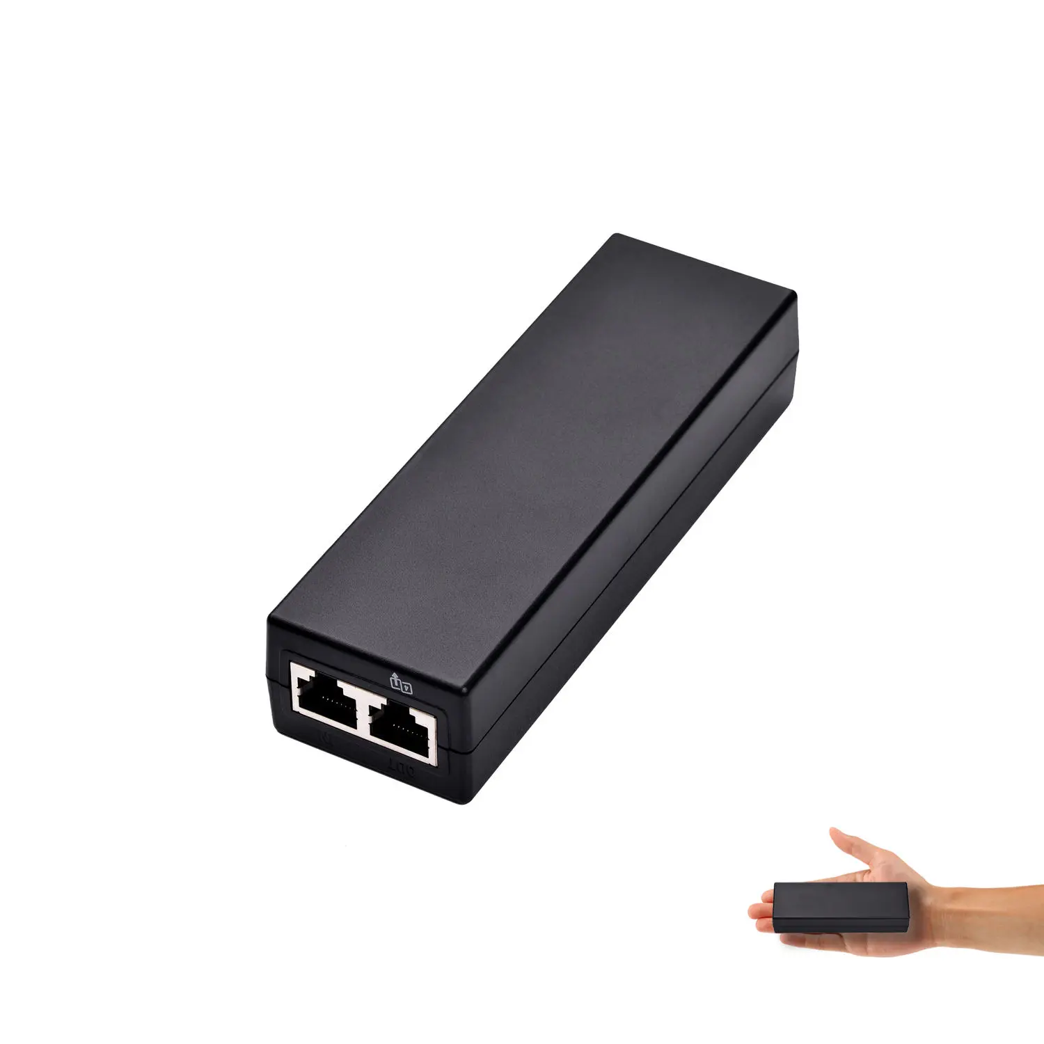 802.3afat 48V 30W 1000Mbps గిగాబిట్ ఈథర్నెట్ PoE ఇంజెక్టర్